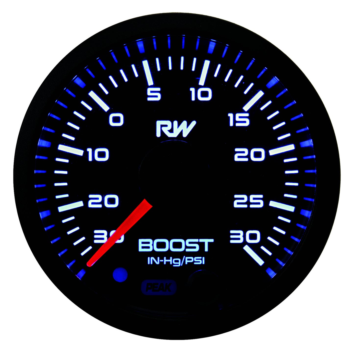 RACEWORKS 52MM ELECTRONIC BOOST/VAC GAUGE (PSI) KIT